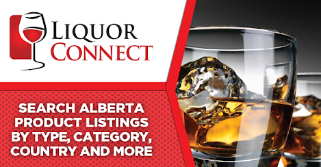 an add for Liquor Connect Alberta product search